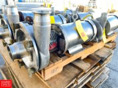 Fristam Centrifugal Pump, Model: FPX722, with Baldor 5 HP 1,750 RPM Motor and 3