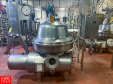 Westfalia S/S CIP Separator MSA170-01-076, S/N 1666526,, with Tools - Rigging Fee: $2500