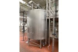 Feldmeier 2,500 Gallon Scrape Surface Jacketed Processor, Heavy Duty Bridge Type Full Side Scrape