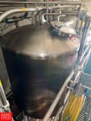 TSI 1,400 Gallon S/S Dome-Top, Cone-Bottom Single Shell Tanks, S/N 7503-1-11, with Alfa Laval Air