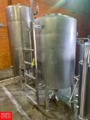 400 Gallon Jacketed S/S Tank with S/S Ladder - Rigging Fee: $125
