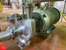 Fristam Centrifugal Pump, with Baldor 10 HP 3,450 RPM S/S Clad Motor and 3