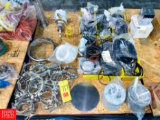 Assorted Clamps and Gaskets - Rigging Fee: $50