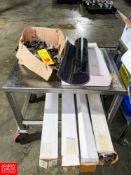 Ring Compressor with Assorted Parts, (2) S/S Mesh Framed Cabinets, and Assorted Chain and Filter