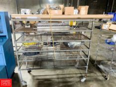 Assorted Electrical Parts, Tubing, Motor Parts and Portable Cart - Rigging Fee: $75