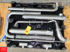 25' Assorted S/S Pipe and Assorted S/S Clamps Rigging fee: $150