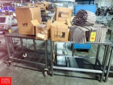 Assorted Conveyor Belt and (2) S/S Tables, (1) Portable - Rigging Fee: $250