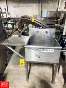 S/S Hand Sink, with Wing - Rigging Fee: $150