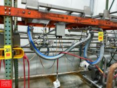 Cream Unloading System, with Waukesha Cherry-Burrell Air Valves and (2) S/S Racks - Rigging Fee: $