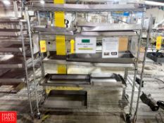 Assorted S/S Trays and S/S Portable Rack - Rigging Fee: $100