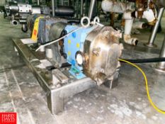 2016 SPX Positive Displacement Pump, Model: 015U-1, with Gear Reducing Drive Mounted on S/S Base