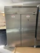 Hobart 2-Door S/S Refrigerator, Model: DA2, SN: 32100323 - Rigging Fee: $75