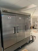 True 3 Door S/S Industrial Refrigerator, Model: TS-72 - Rigging Fee: $100
