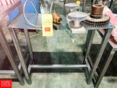 Assorted Valves, Sprocket, Parts, Electrical Parts, Hoses & (4) S/S Tables - Rigging Fee: $200