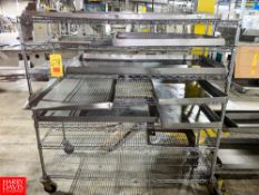 Assorted S/S Trays and S/S Portable Rack - Rigging Fee: $100
