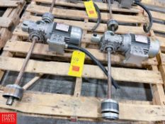 Bonora .5 HP Motors with VARVEL Gear Reducing Drive and Shaft