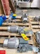 Bonora .75 HP Motors with Varvel Gear Reducing Drives and Shafts