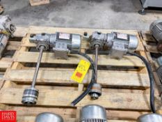 Bonora .5 HP Motors with Varvel Gear Reducing Drives and Shafts