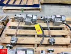 Bonora .5 HP Motors with VARVEL Gear Reducing Drive and Shaft