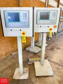 Siemens Multi-Panel HMI's, Model: 277 10 Key with I/O's and Switches, Mounted on Pedestal