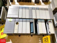 Allen-Bradley SLC 5/04 CPU's and I/O Rack with SLC 500, 2 Power Supplies, 16 I/O Modules and 10 Slot