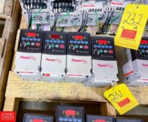 Allen-Bradley 1 HP Powerflex 4 VFD's, Catalog Number: 22A-D2P3N104, Series A