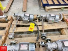 Bonora .5 HP Motors with VARVEL Gear Reducing Drive and Shaft