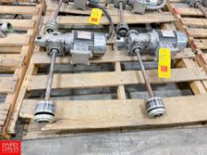 Bonora .5 HP Motors with VARVEL Gear Reducing Drive and Shaft