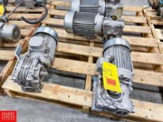 Bonora 2 HP Motors with VARVEL Gear Reducing Drive