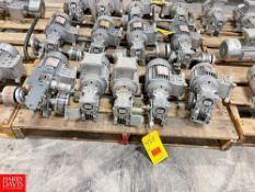 Bonora .5 HP Motors with Varvel Gear Reducing Drives