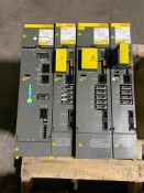 Assorted FANUC CNC PLC Modules, A06B-6077-H111 C Power Supply, A06B-6096-H116 A Servo Amplifier Modu