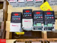 Allen-Bradley 1 HP Powerflex 4 VFD's, Catalog Number: 22A-D2P3N104, Series A