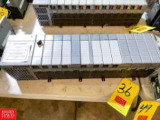 Allen-Bradley SLC 5/04 CPU's with SLC 500 Power Supply 7, I/O Modules and 13 Slot Racks