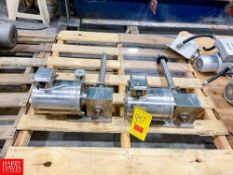 Marathon .5/.33 HP S/S Clad Motors 1,740/1,440 RPM with Gear Reducing Drives and Shafts