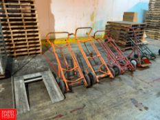 Assorted Barrel and Bottle Hand Trucks and (1) Ramp - Rigging Fee: $35