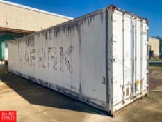 Graff 40' Length x 8' Width x 9' Tall Freezer Shipping Container with S/S Interior