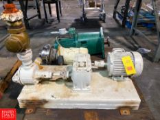 Tri-Rotor Pump with GRD and 3 HP 1,755 RPM Motor, Base Mounted and Cherry-Burrell 3” x 2”