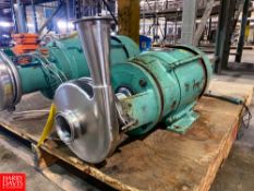 Tri-Clover 7.5 HP Centrifugal Pump with 3,505 RPM Motor and S/S 2.5 x 2.5 Head, Clamp Type - Rigging