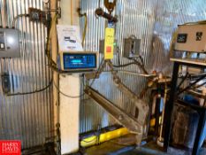 1,000 pound Capacity Drum Scale with Weigh-Tronix WI–110 Readout, Budget .5 Ton Hoist and Load