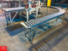 Roller Conveyor Sections: 180° at 7' Length x 10