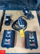 (2) Gearmotors, (2) Reliance MinPak Plus VS Drives, (1) DC Speed Controller - Rigging Fee: $25