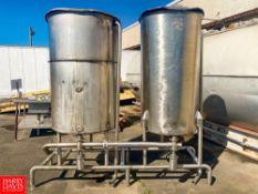 250 and 200 Gallon S/S Single Shell Tanks with (2) __