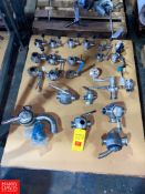 Assorted Sanitary Butterfly Valves and Plug Valves - Rigging Fee: $50