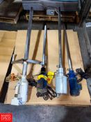 (3) S/S Drum Pumps and Drum Mixer - Rigging Fee: $25