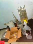 Assorted Hydrometers, Funnels, Measuring Cups and Assorted Components - Rigging Fee: $75