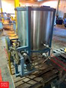 S/S 60 Gallon Ginger Ale Tank with Filter Press, Pump and , Base Mounted - Rigging Fee: $25