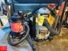 Shop Vacs, Rigid and Master Mechanic - Rigging Fee: $50