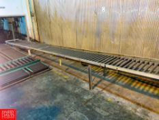 500“ x 22“ Inclined Roller Conveyor - Rigging Fee: $300