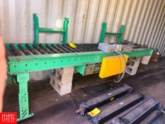 10' Length x 2' Width Roller Conveyor with Drive - Rigging Fee: $125