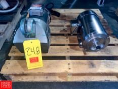 Ultimate S/S Clad 2 HP 1,745 RPM Motor and Lightnin Tank Agitation Motor - Rigging Fee: $25